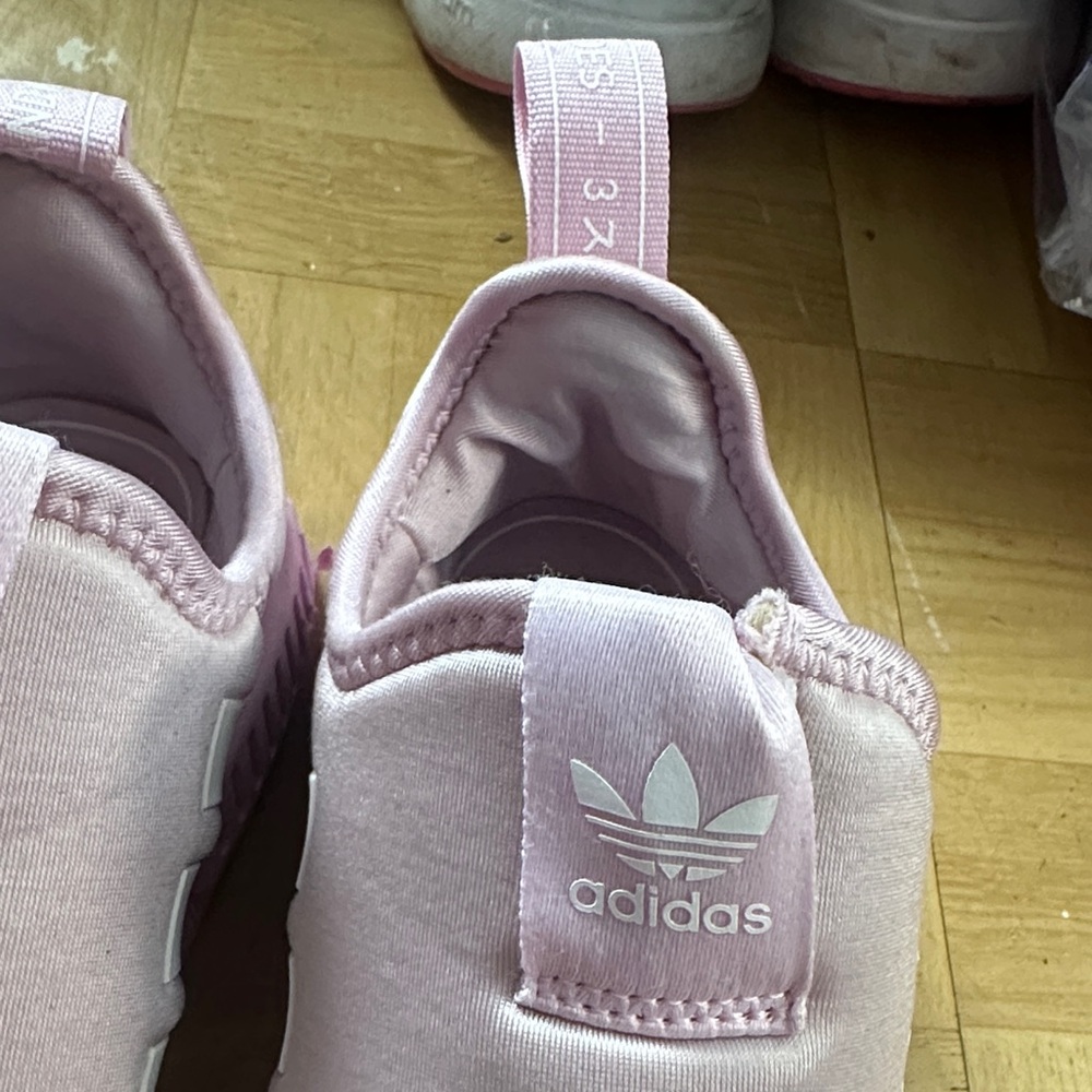 Adidas Kids Light Pink Slip-On Sneakers - Picture 2 of 5